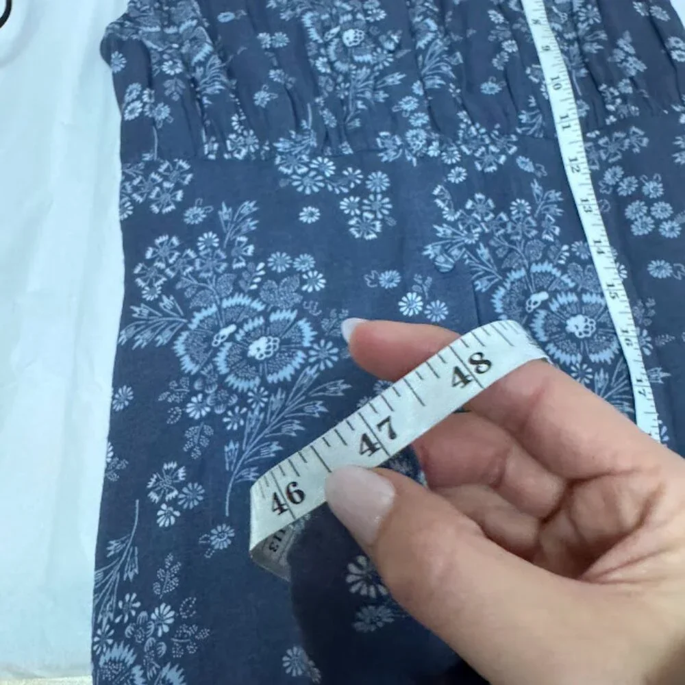 Madewell Archival Floral Tie-Back Button-Front Midi Dress Size 0 NWT - Picture 14 of 15